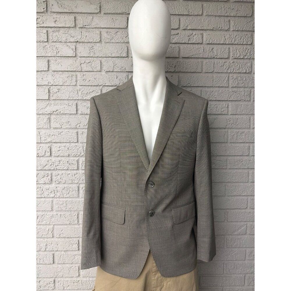 Calvin Klein Slim Fit Two Button Men's Wool Blend Blazer Size 40S